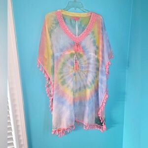 NWT Tie-Dye Cover-up Kimono Multi-Color sz. Small/Large